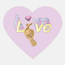 Adesivo Coração Eu Corto Seu Pau De Amor Com Coração