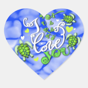 Adesivo Coração Eu realmente te amo - Dia de os namorados