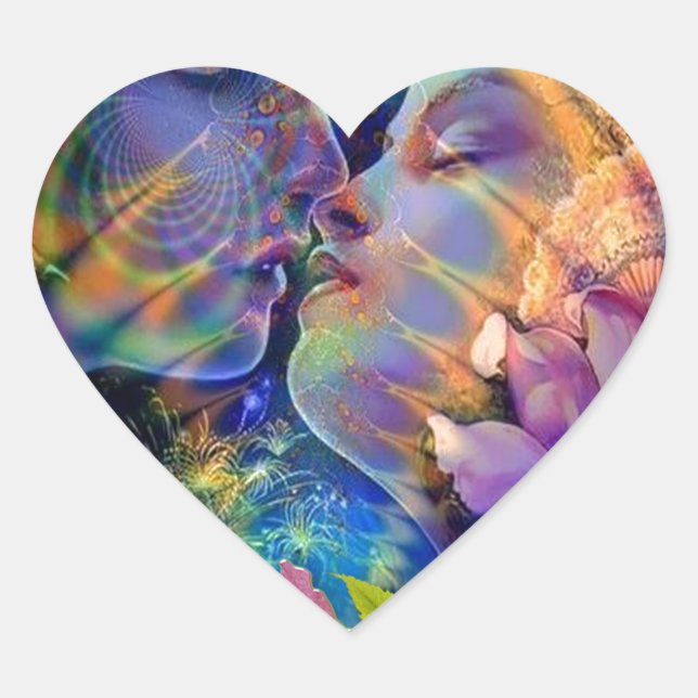 Adesivo Coração Eu te amo (Frente)