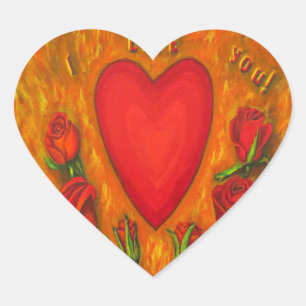 Adesivo Coração Eu te amo