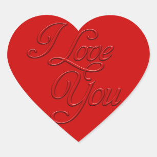 Adesivo Coração Eu Te Amo Coração