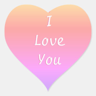 Adesivo Coração Eu te amo Emoji