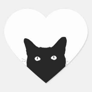 Adesivo Coração Eu ver o gato clicar para selecionar sua decoraç