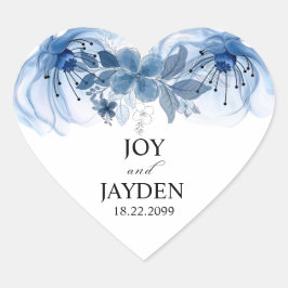 Adesivo Coração Eucalipto Verde Esverdeado Azul Poeira