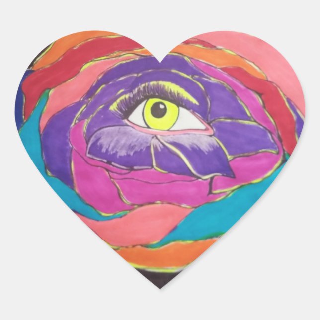 Adesivo Coração Excelente Excelência (Frente)