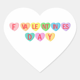 Adesivo Coração F DIA DE OS NAMORADOS - Banner Doces Hearts