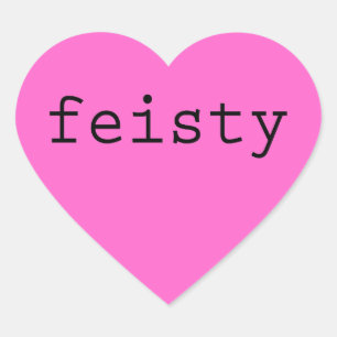 Adesivo Coração Feisty