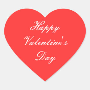 Adesivo Coração Feliz dia de os namorados