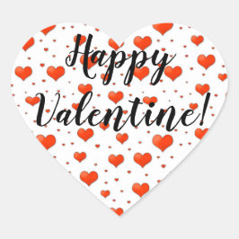 Adesivo Coração Feliz Dia dos Namorados! Agitador de coração.