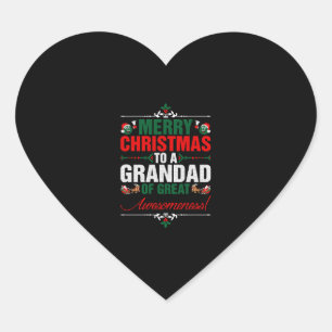 Adesivo Coração Feliz Natal Para Uma Vovó Da Consciência Do Excele