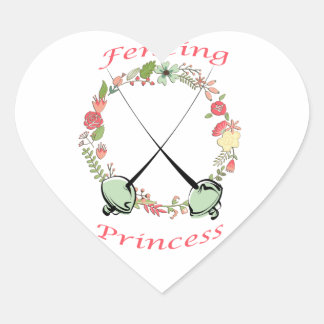 Adesivo Coração Fesia Princesa Floral Foils
