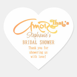 Adesivo Coração Festa de Noivado com Cocktail Italiano Aperol That