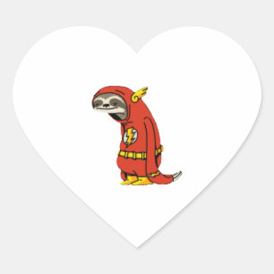Adesivo Coração Flash Sloth