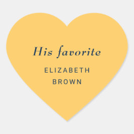 Adesivo Coração Flor de Raios Simples Elegante com Casamento Monog