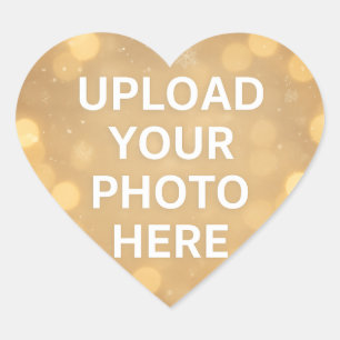 Adesivo Coração Foto Personalizada