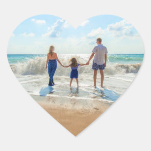 Adesivo Coração Foto personalizada personalizada adesiva suas foto