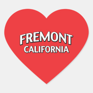 Adesivo Coração Fremont Califórnia