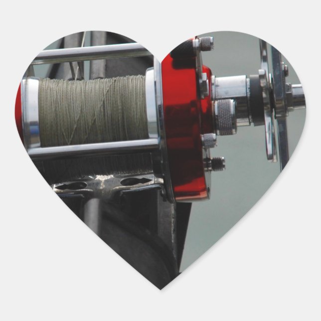 Adesivo Coração Fuga da pesca (Frente)