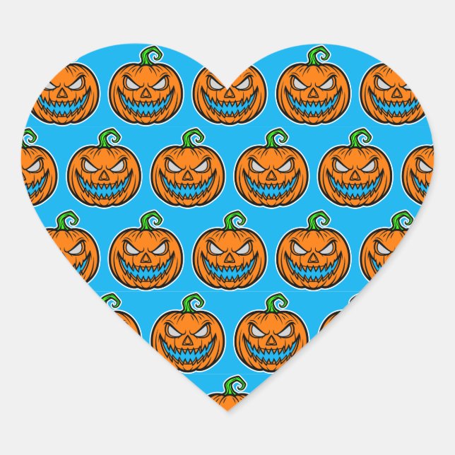 Adesivo Coração Funy stickers halloween party  (Frente)