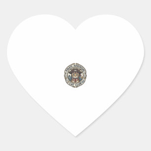 Adesivo Coração Gato de Aventura Pirata Arte Vetorial POD - Aven P