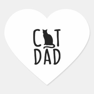 Adesivo Coração gato preto pai gato adorei meu melhor amigo animal