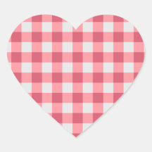 Gingham Sticker cor-de-rosa - Víblias Cozy e Bonit