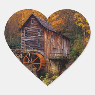 Adesivo Coração Glade Creek Grist Mill