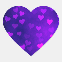 Adesivo Coração glitter hearts
