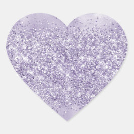 Adesivo Coração Glitzy Roxo