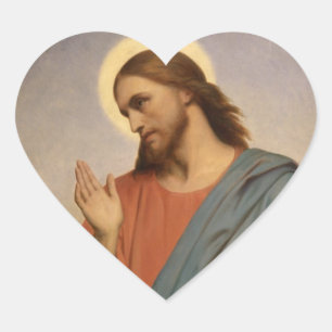 ADESIVO CORAÇÃO GLÓRIA AO JESUS CRISTO