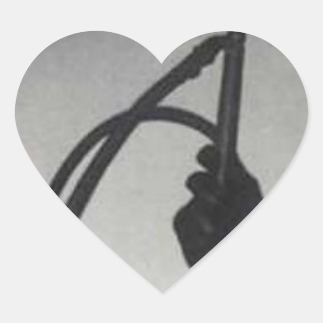 ADESIVO CORAÇÃO GLOVE PRETA E WHIP (Frente)