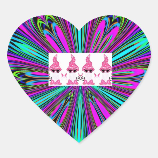 Adesivo Coração gnomo (Frente)