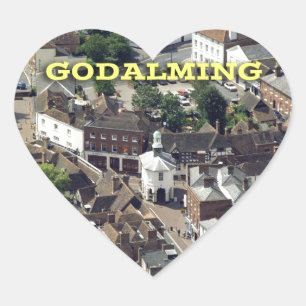 Adesivo Coração Godalming Surrey England