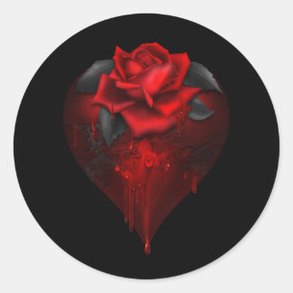 Adesivo Coração Gótico