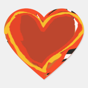 Adesivo Coração grande amor vermelho, corações