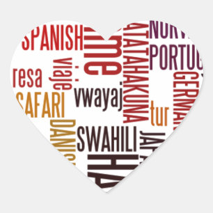 Adesivo Coração Groove Global: Hakuna Matata em Cada Linguagem