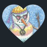 Adesivo Coração GROOVY SNOWMAN, SINAL DE PAZ CHRISTMAS SINCKERS Hr<br><div class="desc">ESSES FORAM OS DIAS DE ENERGIA FLUVIAL,  TIE DYED ESTAVA DENTRO E O SINAL DE PAZ. ADICIONAR UM POUCO DE AMOR COM ESSAS PLANTAS DE NEVE,  Coração... ...  Procure Por Quebra Correspondente,  Papel Tecido,  Fita,  Etiquetas De Presente E Muito Mais. Susan Brack Design</div>