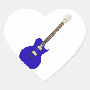 Adesivo Coração guitarra elétrica graphic.png azul