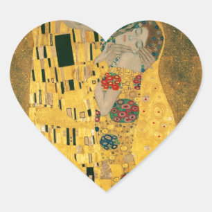 Adesivo Coração Gustavo Klimt //o beijo //Der Kuss