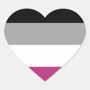 Adesivo Coração Gynephilia Pride Flag