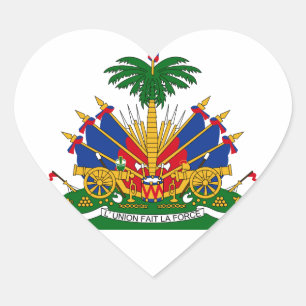 Adesivo Coração haiti emblem