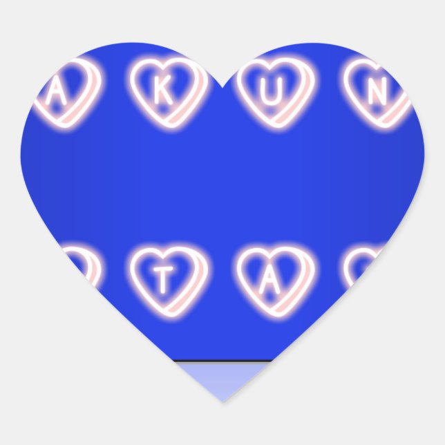 Adesivo Coração Hakuna Matata Art Impressão (Frente)