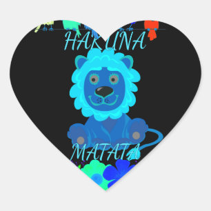 Adesivo Coração Hakuna Matata Hakunamatata bebê leão king.png