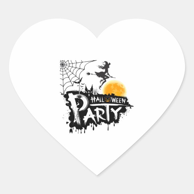 Adesivo Coração Halloween (Frente)
