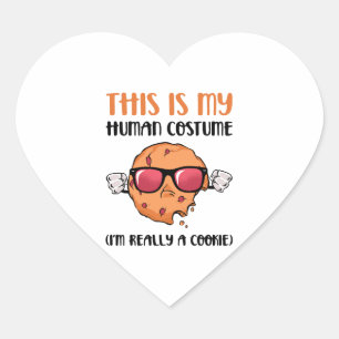 Adesivo Coração Halloween Cookie