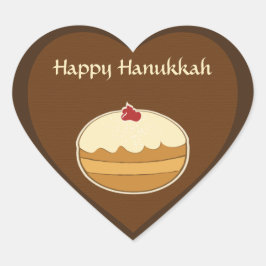 Adesivo Coração Happy Hanukkah