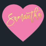 Adesivo Coração HEART BAT MITZVAH - moderna escrita em ouro rosa S<br><div class="desc">por kat massard >> WWW.SIMPLYSWEETPAPERIE.COM << *** NOTE - O EFEITO DO FUTEBOL SHINY GOLD É UMA IMAGEM IMPRESSA *** - - - - - - - - - - - - CONTATE ME para o "tipo de efeito do filme em ouro falso" personalizado Ame o design, mas gostaria de...</div>