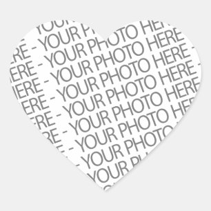 Adesivo Coração Heart Sticker, Sua Foto Aqui