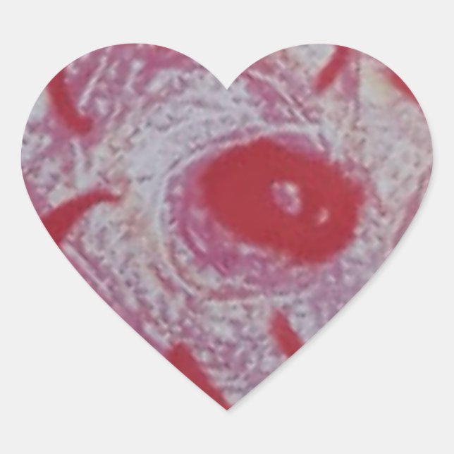 Adesivo Coração Heart Stickers Rosa (Frente)