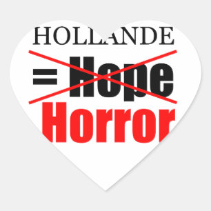 Adesivo Coração Hollande Not Hope = Horror - Heart Sticker